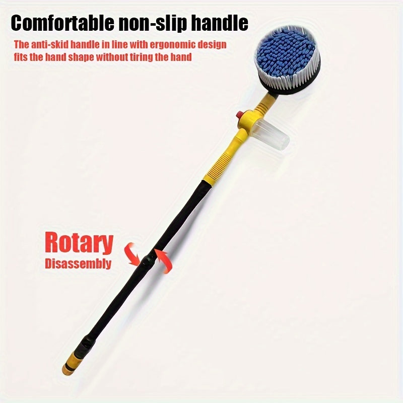 360° Spin Car Wash Brush Kit – Extendable with Spray Nozzle - Clickilix