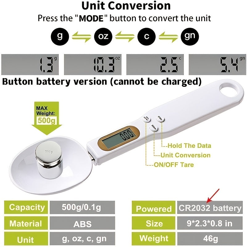 AccuMeasure Digital Spoon Scale LCD