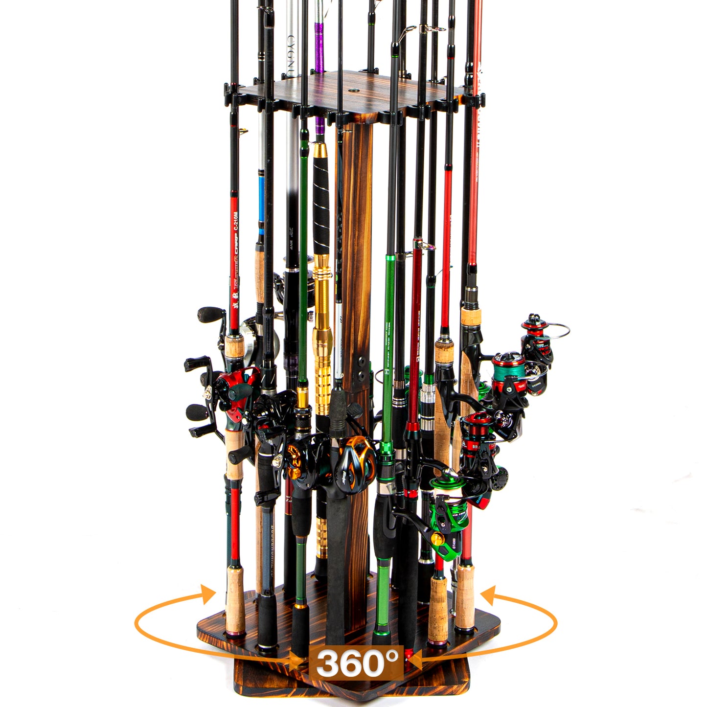 360° Swivel Fishing Rod Storage Rack