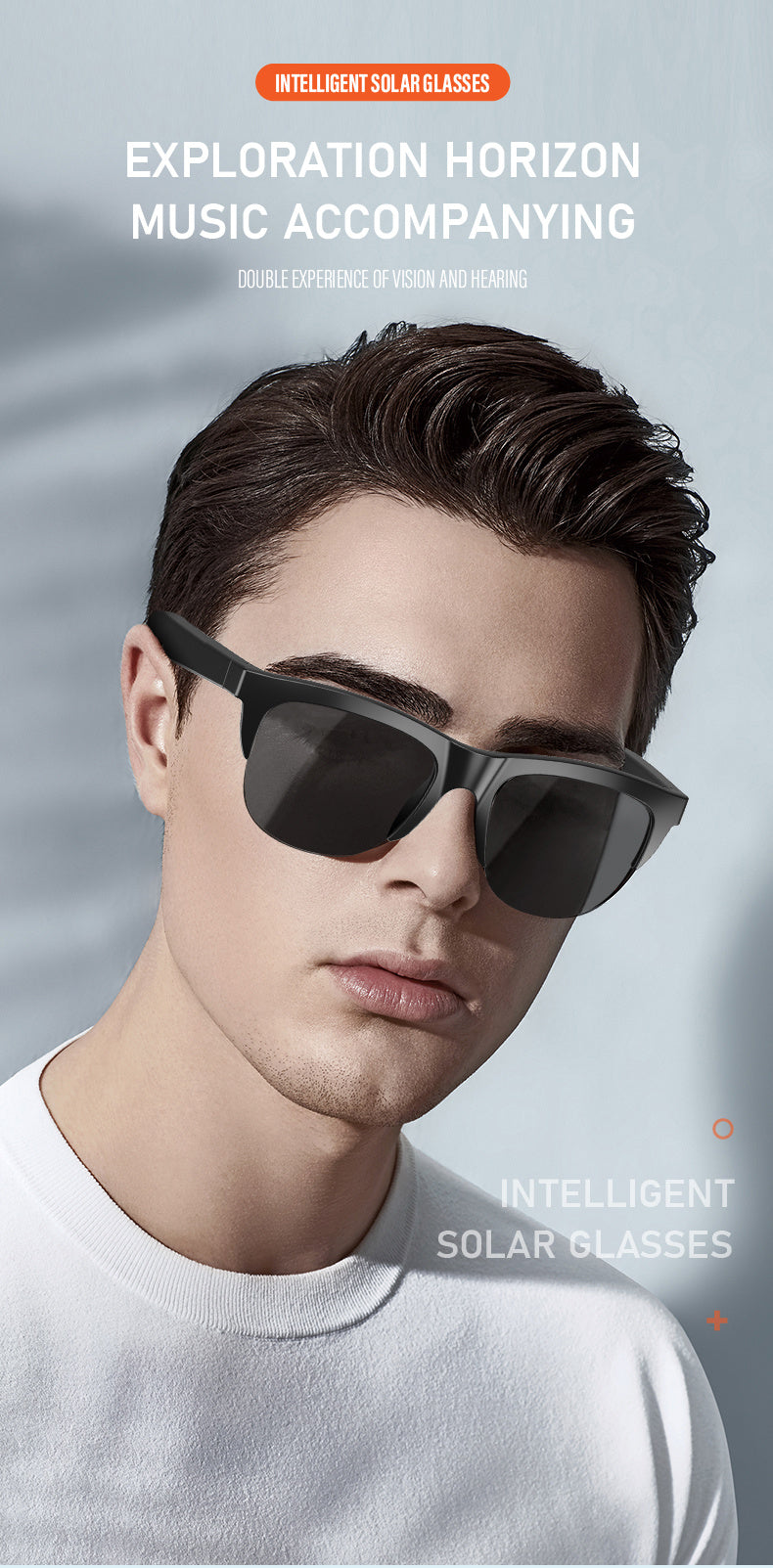 Smart Wireless Audio Sunglasses for Sports