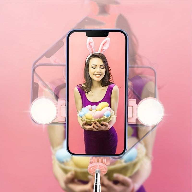 Remote Selfie Stick Tripod with Fill Light
