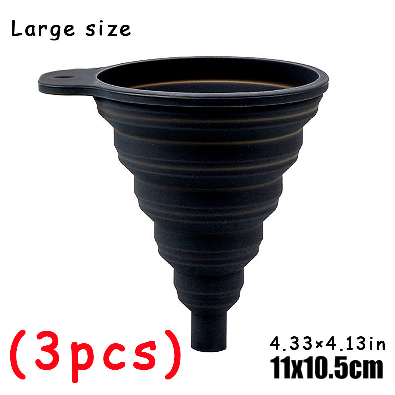 Large Universal Silicone Car Oil Funnel