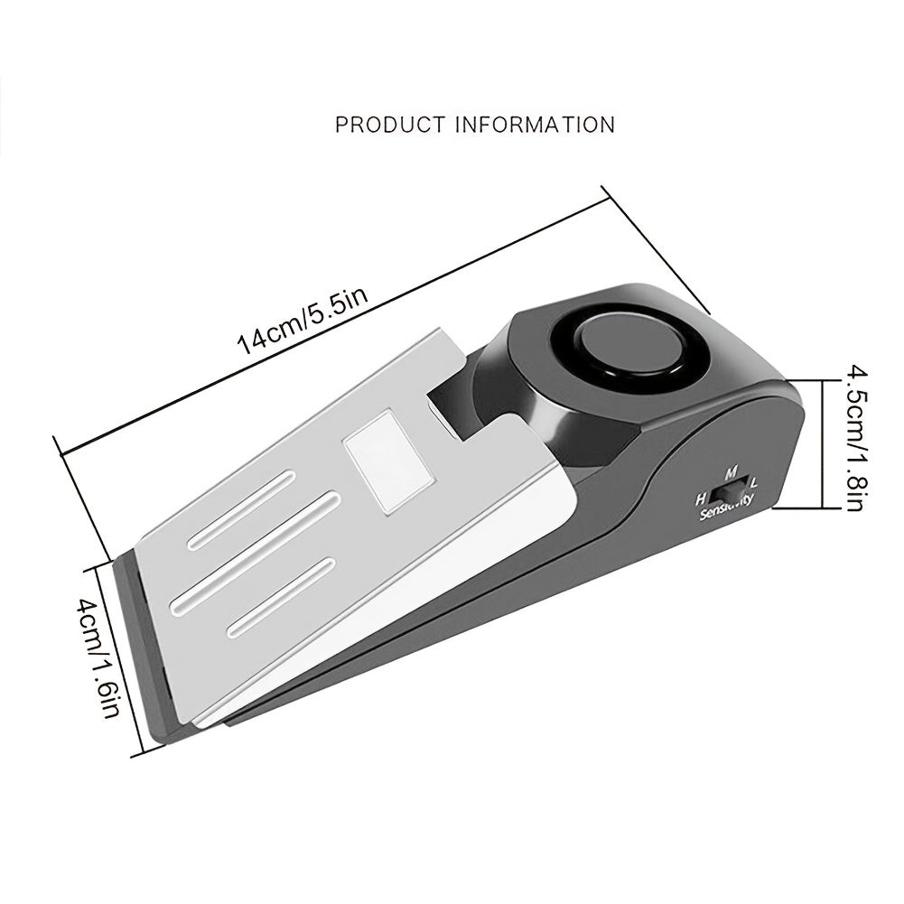 Portable Door Stop Alarm for Home Security