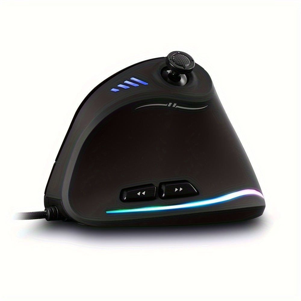 C18 Vertical Gaming Mouse with Custom Macro & Grip - Clickilix