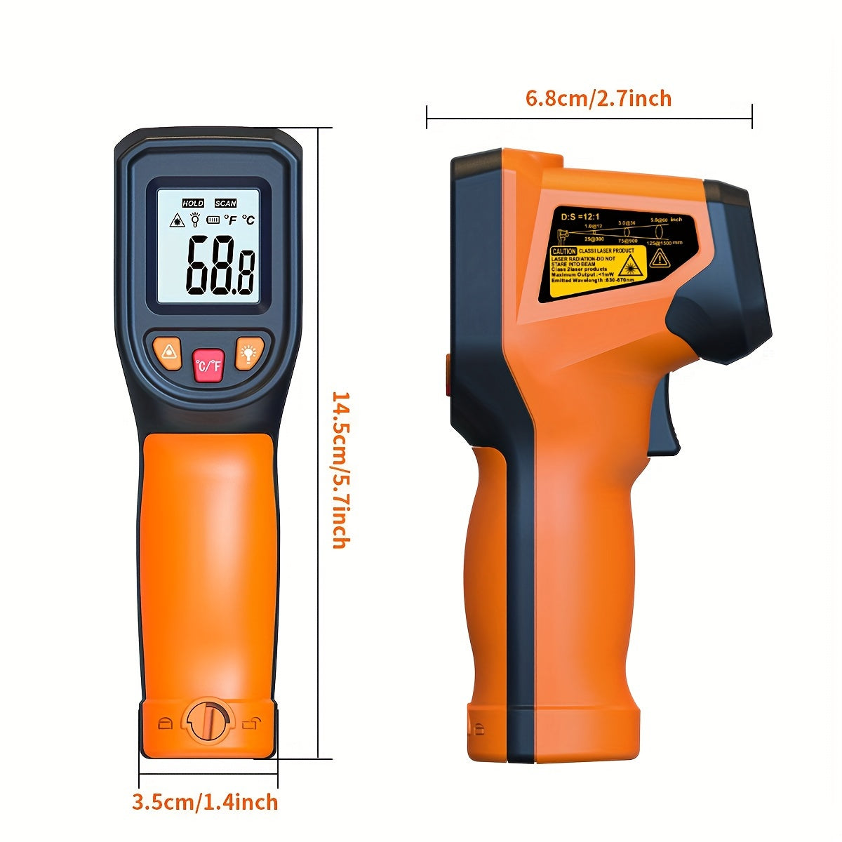 NJTY Infrared Thermometer Gun – High Precision, No Contact - Clickilix
