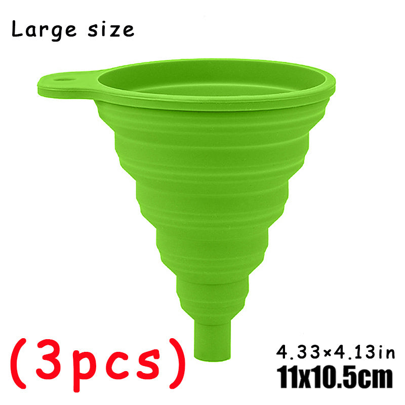 Large Universal Silicone Car Oil Funnel