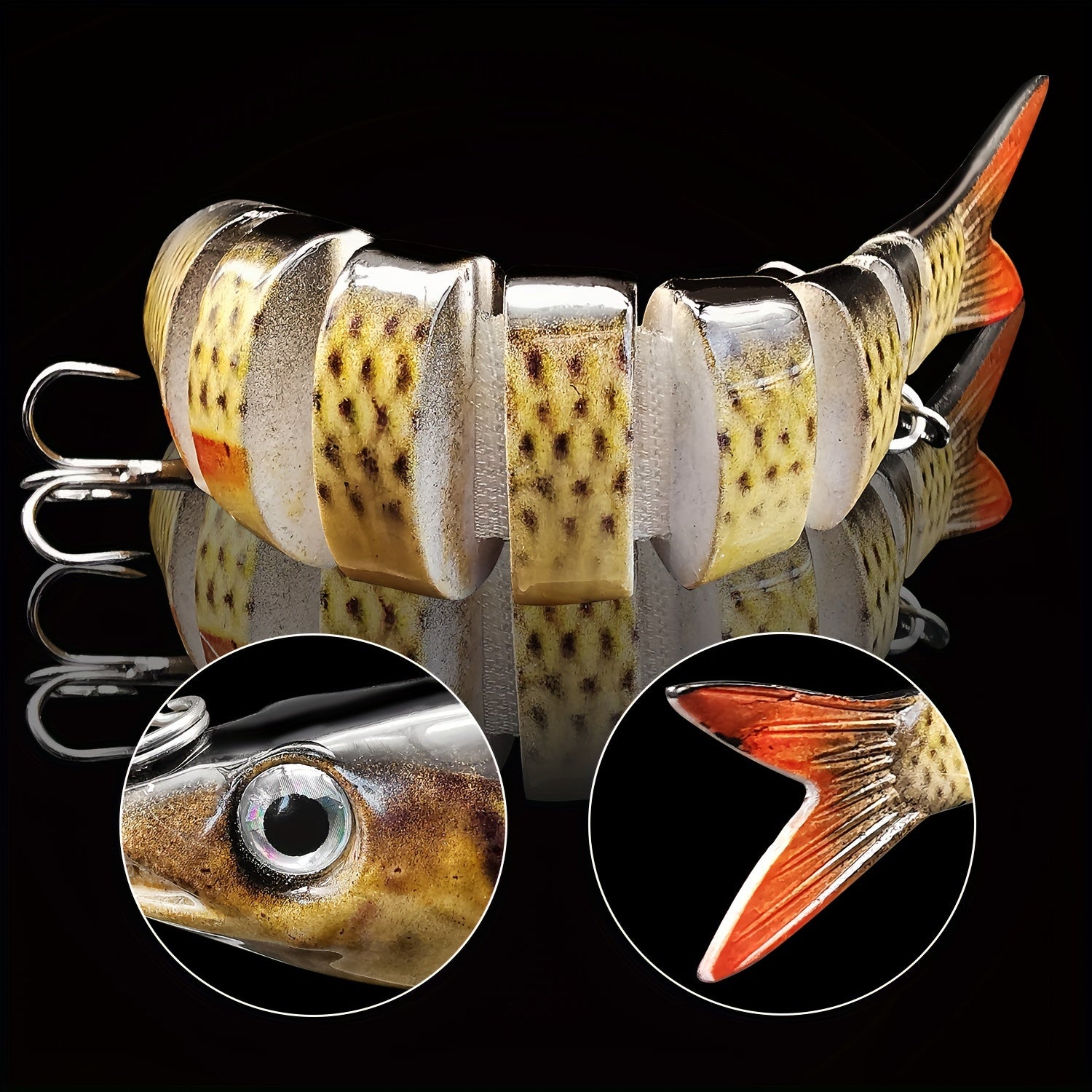 Multi-Jointed Swimbait Crankbait for Bass & Trout - Clickilix