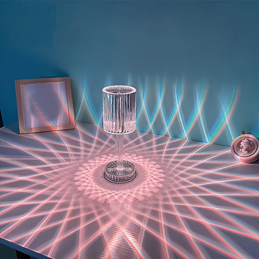 Touch-Activated Crystal LED Night Light Lamp