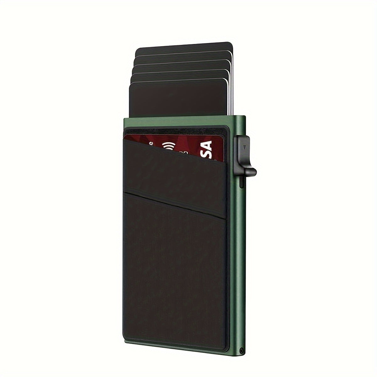 Automatic Pop-Up Credit Card Holder, RFID Blocking Men's Business Card Wallet - Clickilix