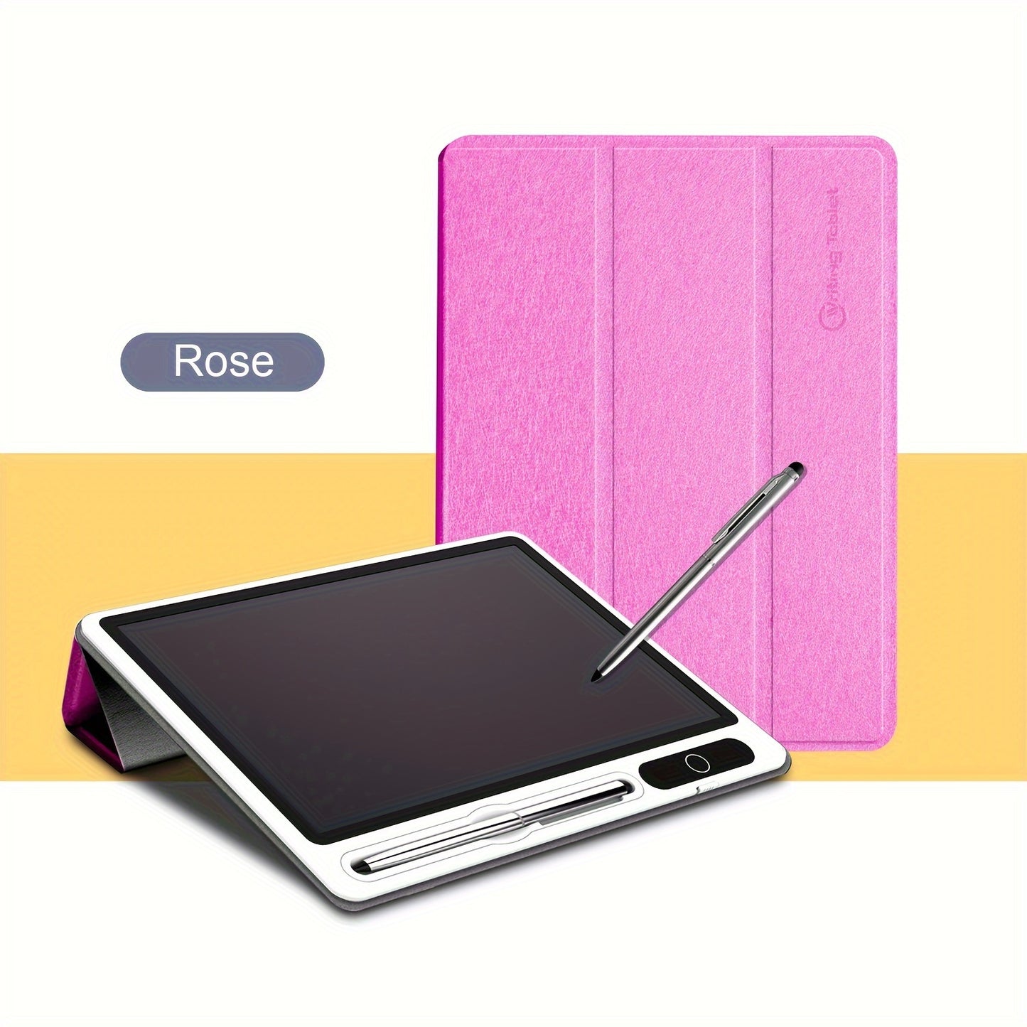 10-Inch LCD Writing Tablet with Leather Case – Digital Memo - Clickilix