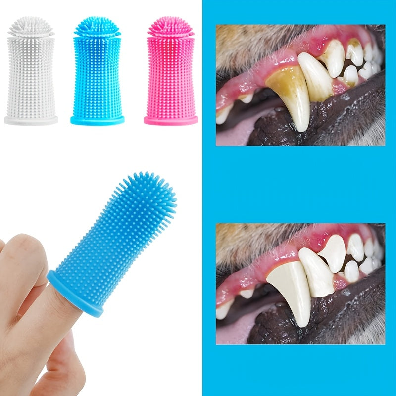 Soft Silicone Pet Toothbrush for Dogs & Cats - Clickilix