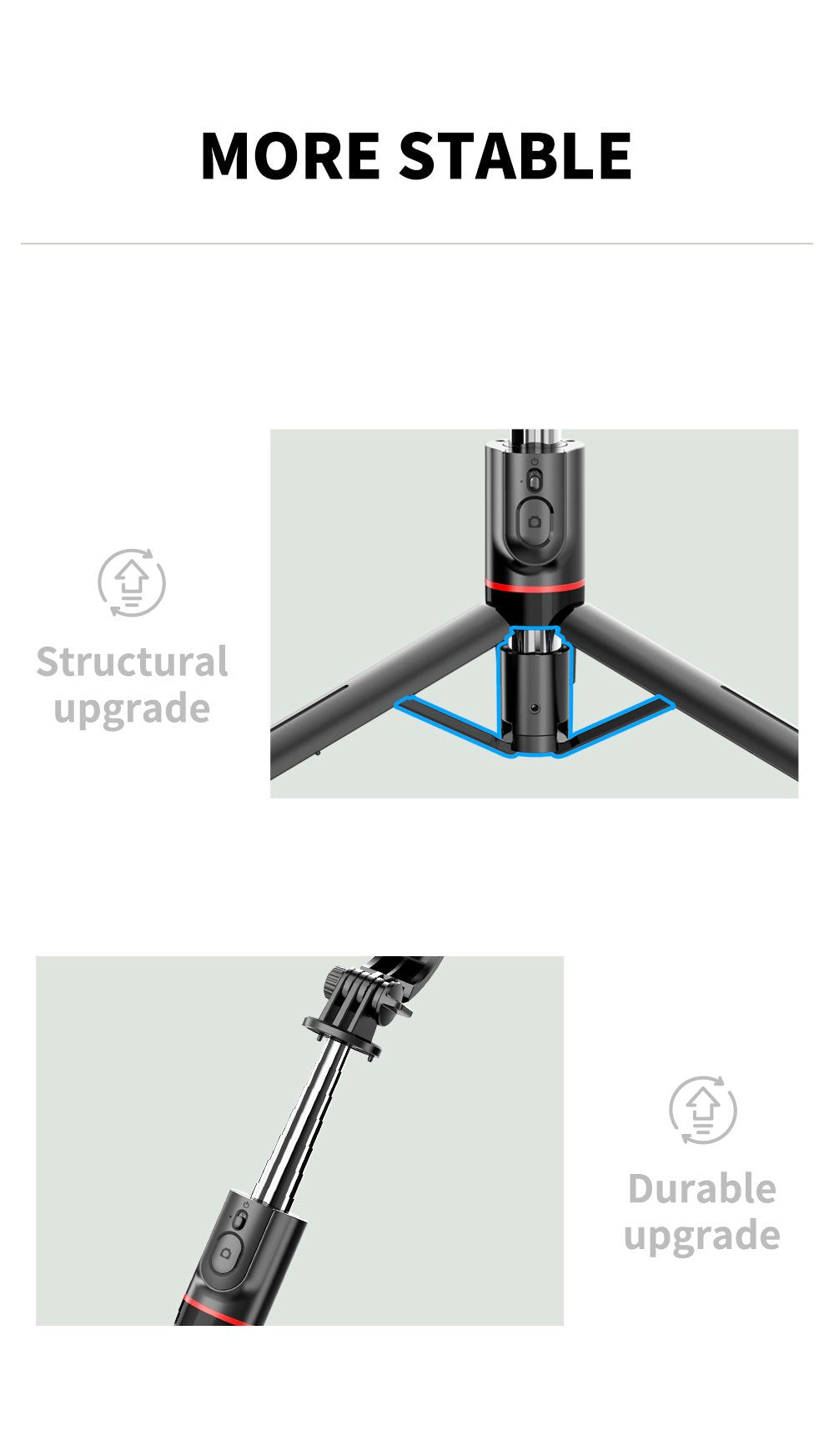 Selfie Stick Tripod with Wireless Remote