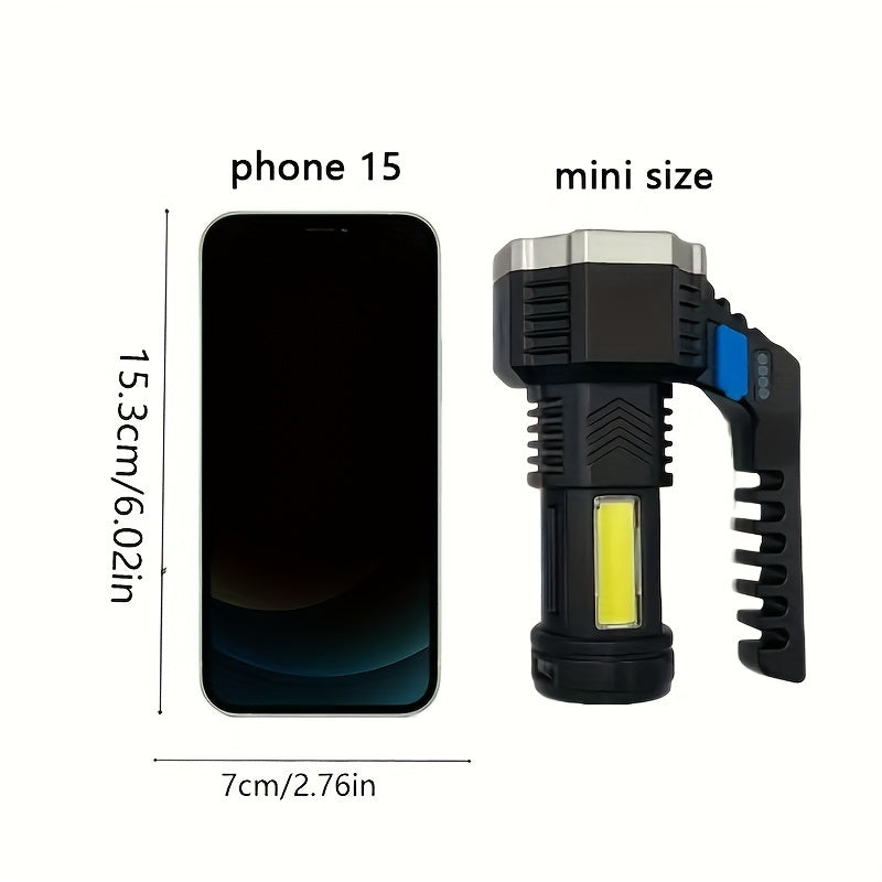 Rechargeable High-Power LED Flashlight Torch - Clickilix