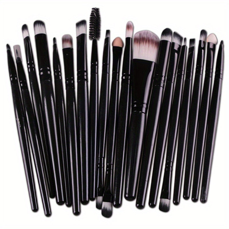 20/23pcs Professional Makeup Brush Set – Black or Purple - Clickilix