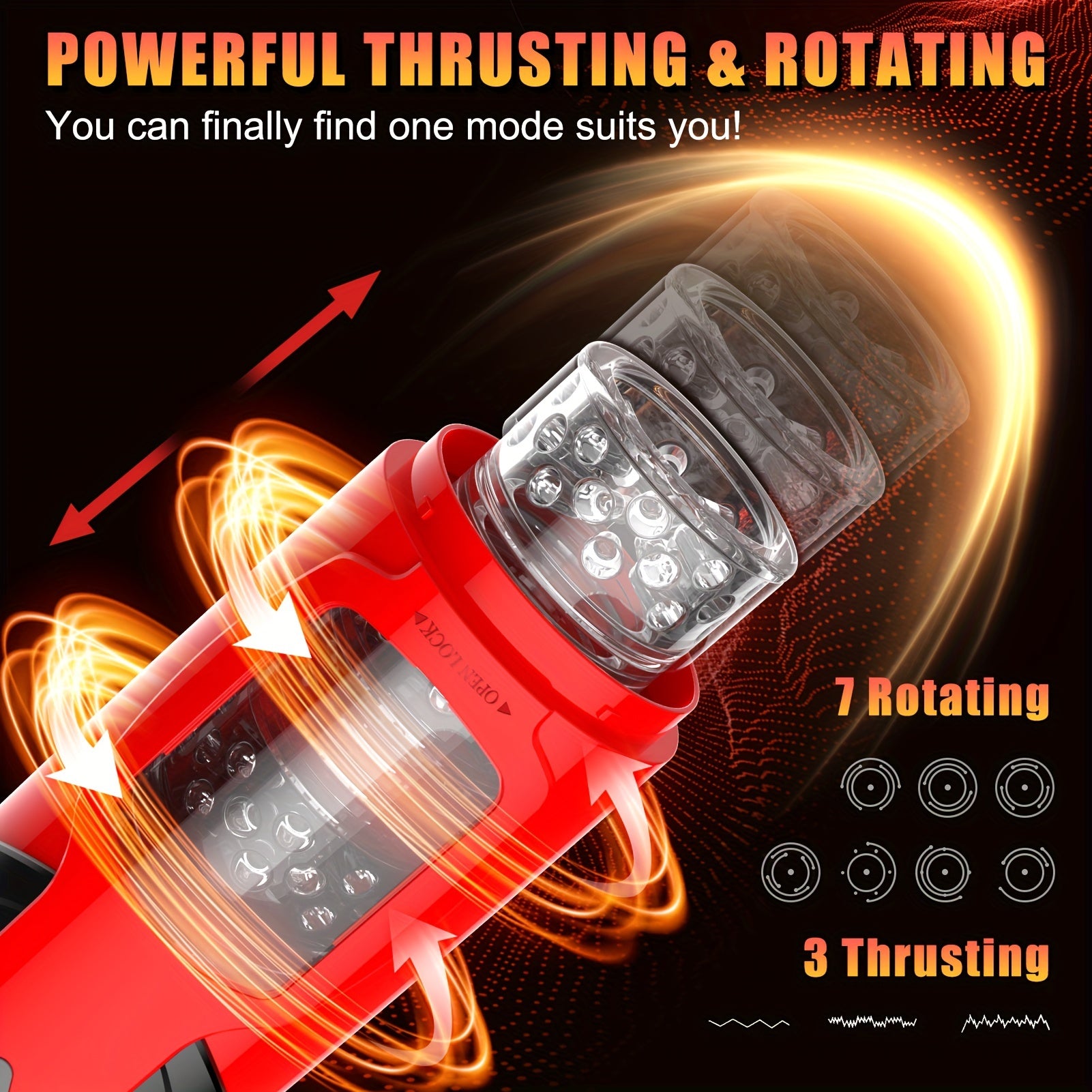 Deluxe 7-Mode Automatic Male Masturbator Cup - Clickilix