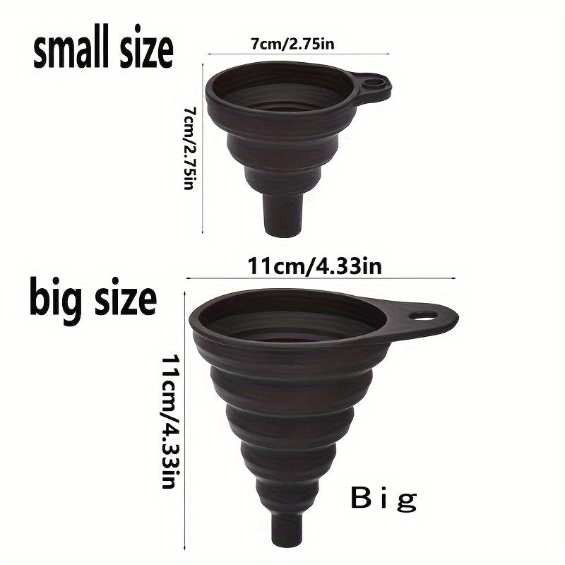 Flexible Long Neck Silicone Funnel