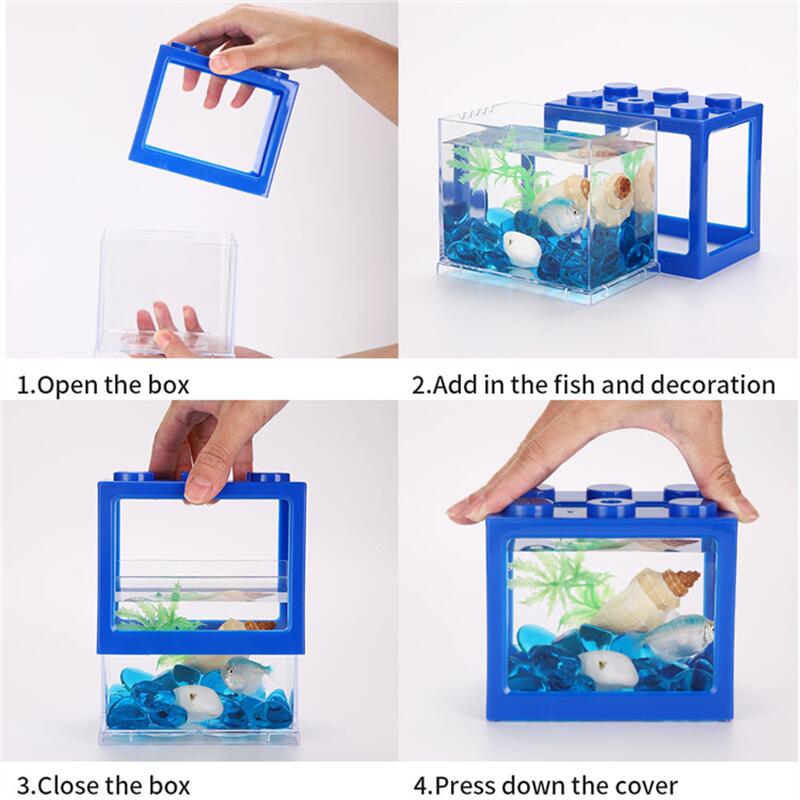 High-Quality Mini Plastic Fish Tank – Compact & Clear - Clickilix