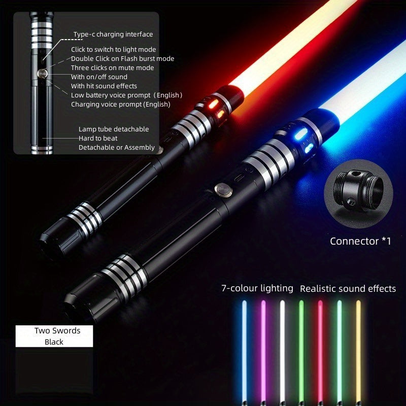 Rechargeable LED Light Sword with Metal Handle