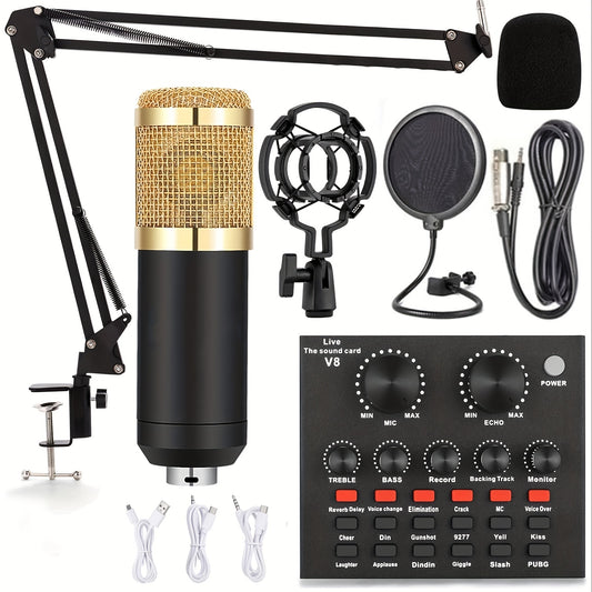 V8 Sound Card Live Broadcast & Recording Set - Clickilix