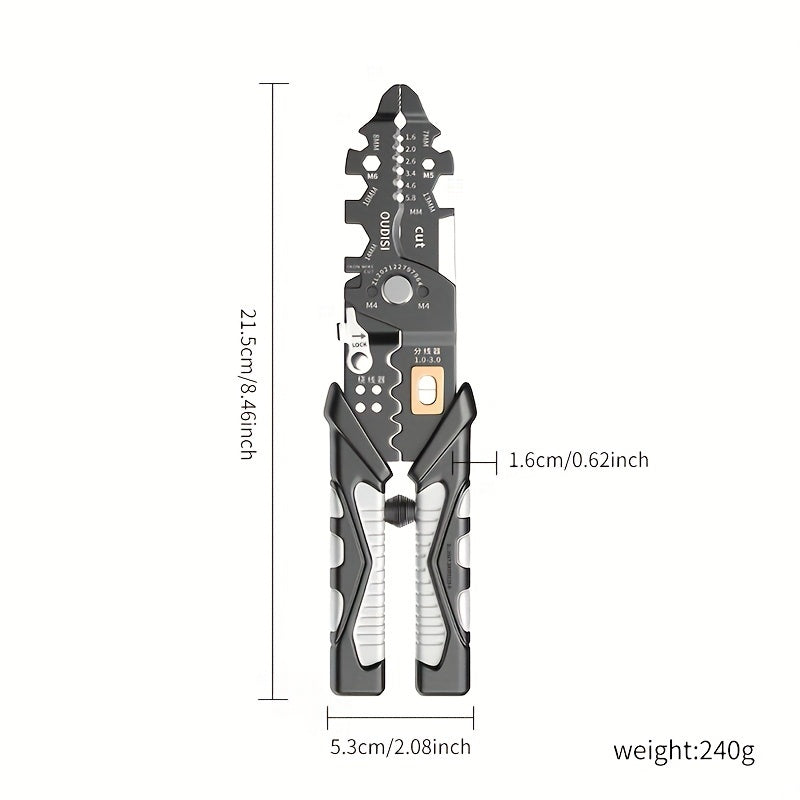 Multifunctional Crimping & Wire Stripping Pliers Tool - Clickilix