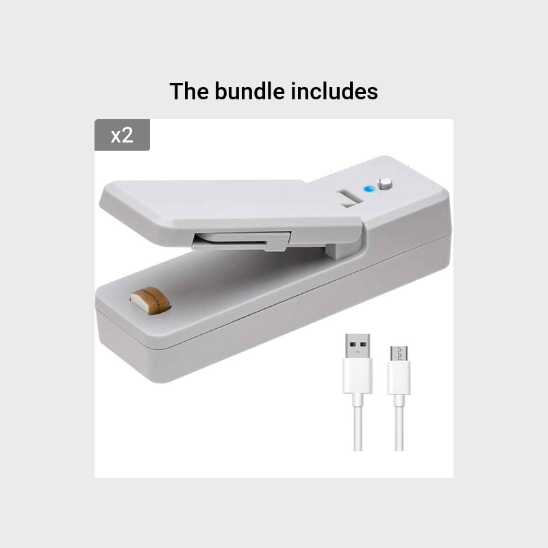 Mini USB Bag Sealer & Opener – 2 in 1 Tool - Clickilix