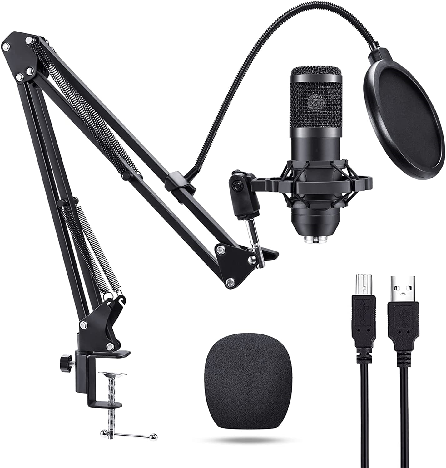 192kHz USB Condenser Microphone for Streaming