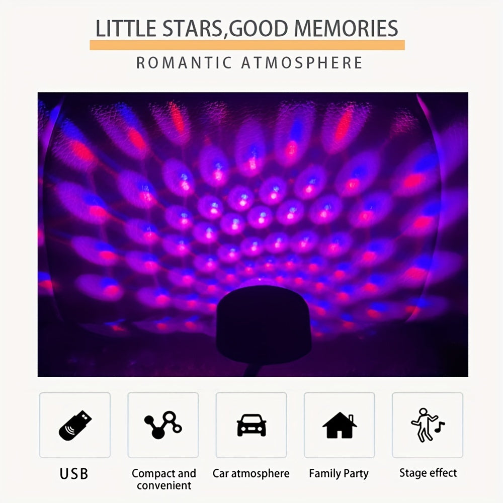 USB Music Control Car Starry Night Light