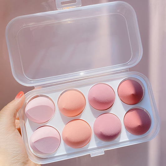 8pcs Colorful Beauty Sponge Set