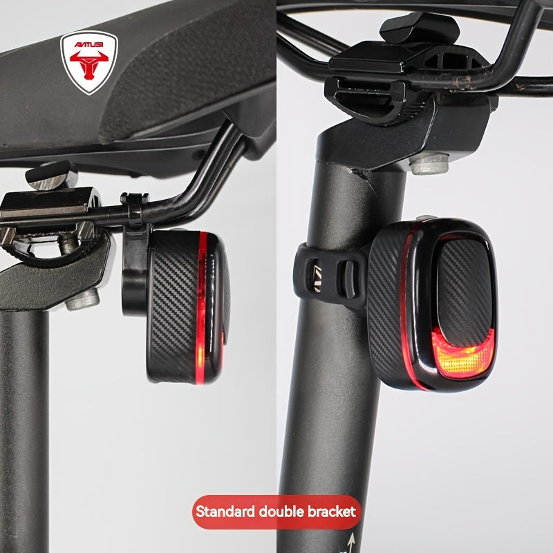 Wireless Bike Taillight with Brake Sensor & Alarm