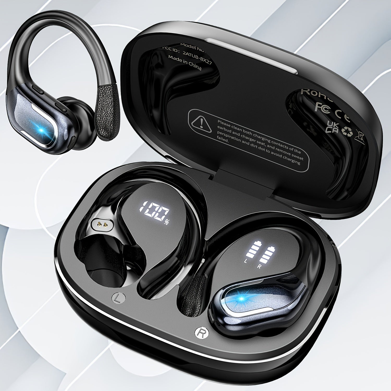 LIFEBEE Wireless Earbuds with Pure Bass & Earhooks - Clickilix