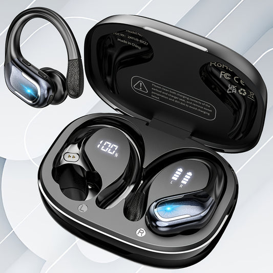LIFEBEE Wireless Earbuds with Pure Bass & Earhooks - Clickilix