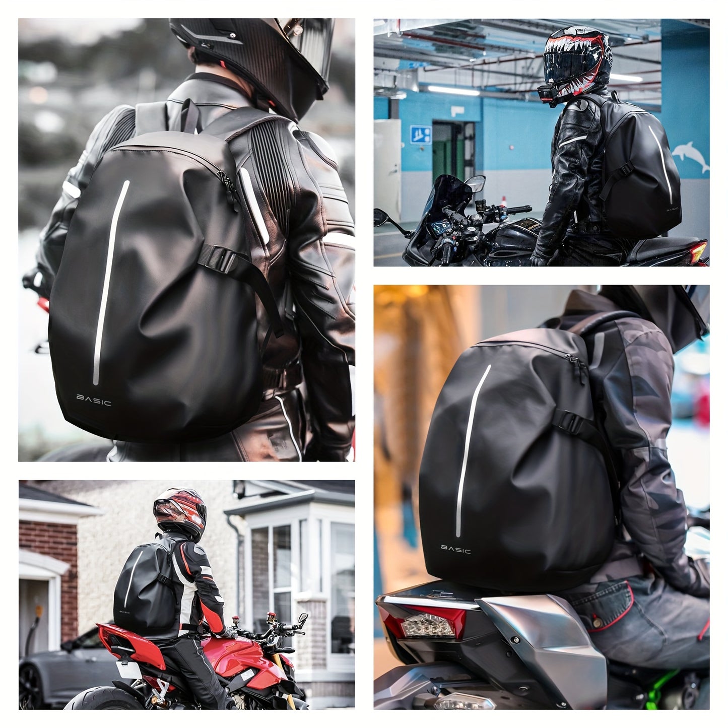 Waterproof Motorcycle Backpack – Helmet & Travel Gear