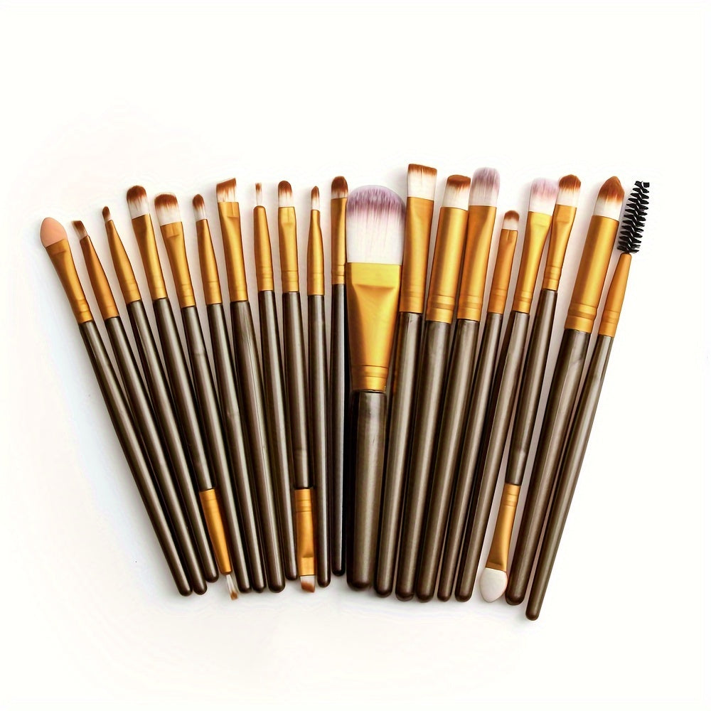 20/23pcs Professional Makeup Brush Set – Black or Purple - Clickilix