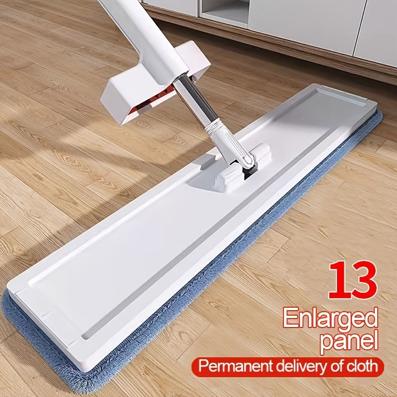 59" Hands-Free Flat Mop Set with Pads