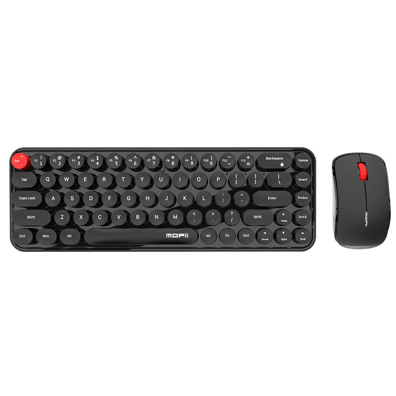 Mofii Chic Wireless Keyboard Mouse Set – Milk Tea - Clickilix