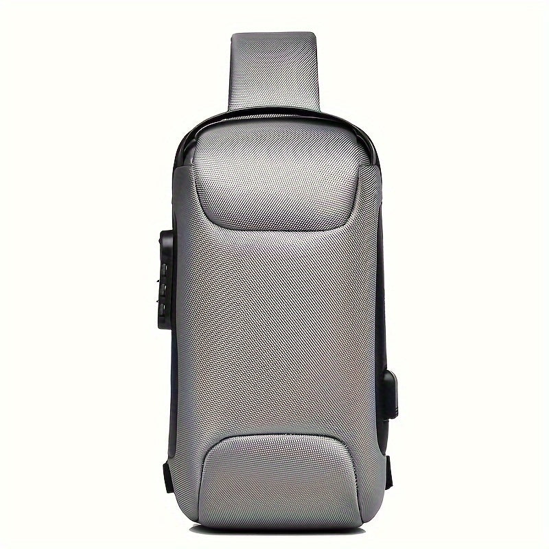 Men’s Waterproof Waist Bag with USB & Lock - Clickilix