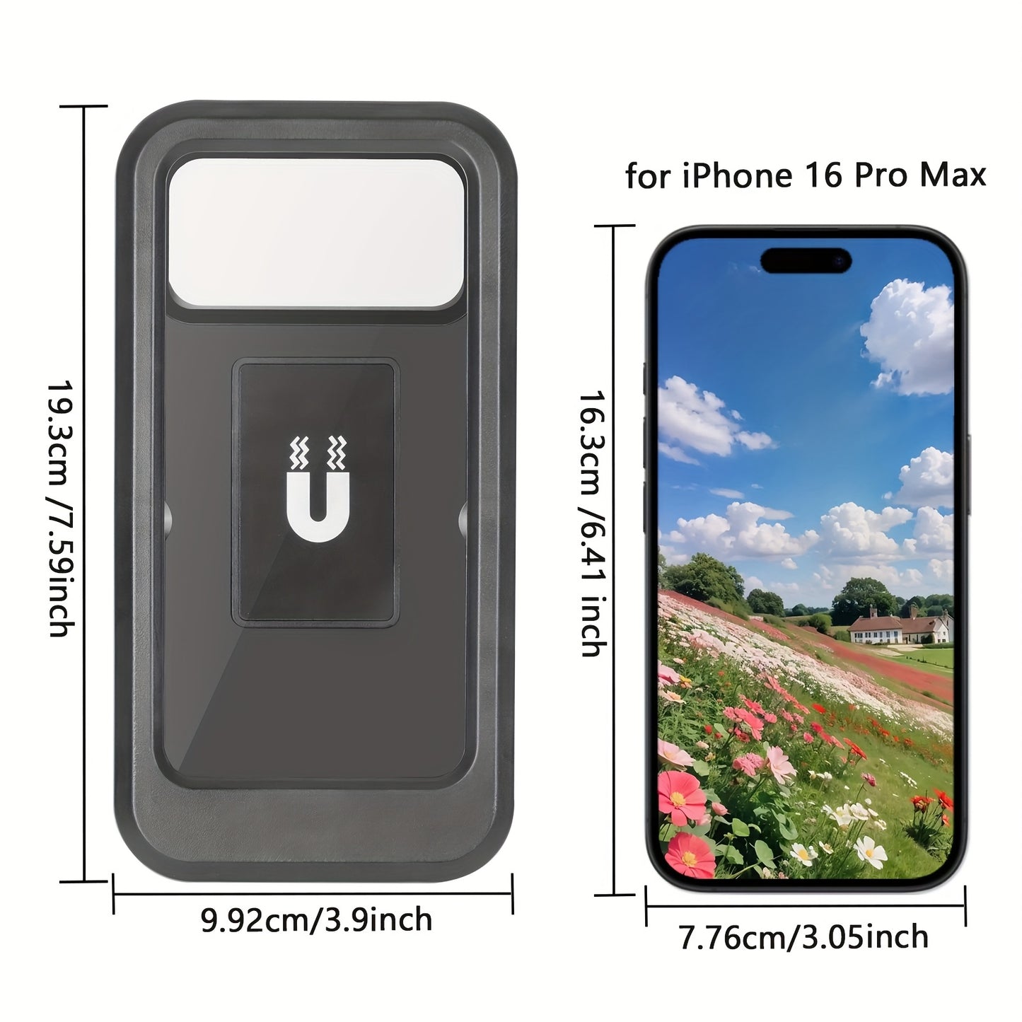 Waterproof Motorcycle Phone Mount – 360° Swivel Rotation Holder