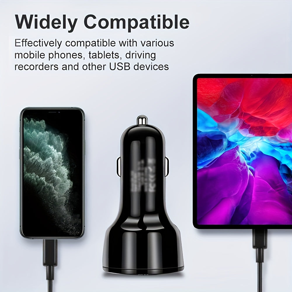 4-in-1 USB Car Charger – Fast Multi-Port Adapter - Clickilix