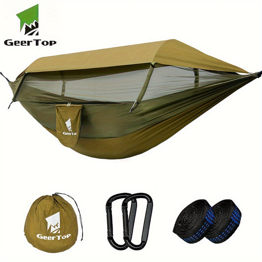 GeerTop 3-in-1 Camping Hammock with Mosquito Net