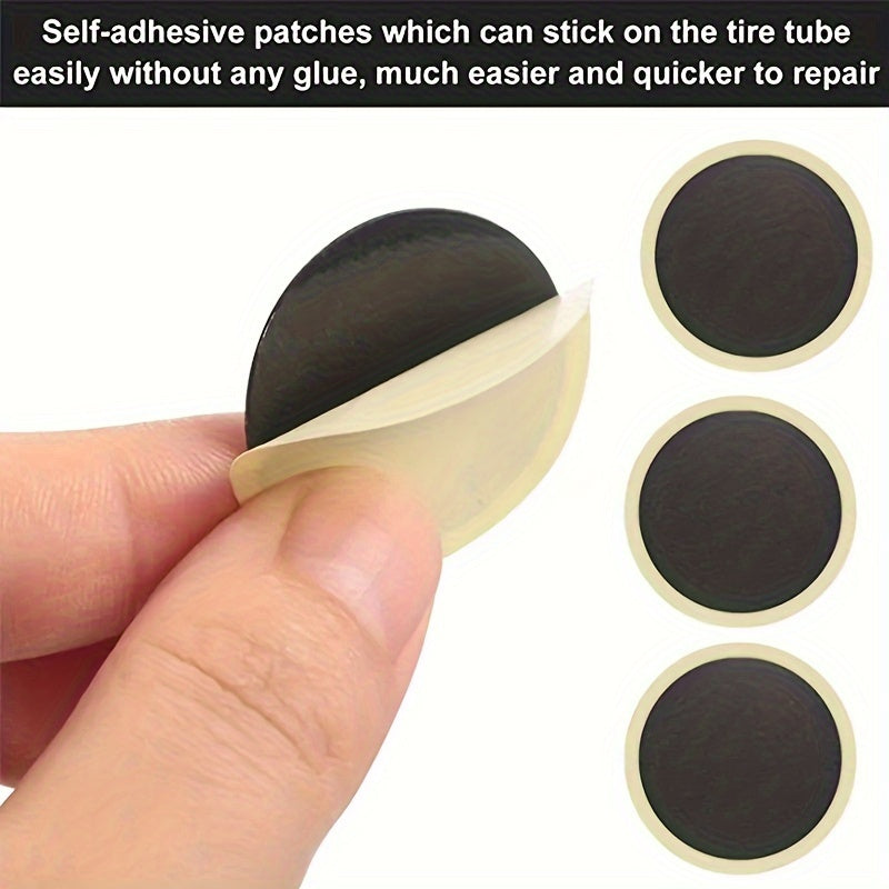 30PCS Glue-Free Tire Patches – Quick Motorcycle Repair