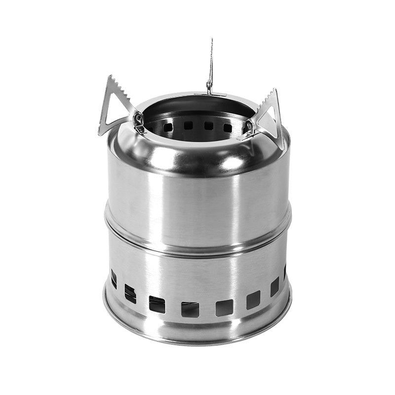 Mini Stainless Steel Camping Stove – Wood Burning