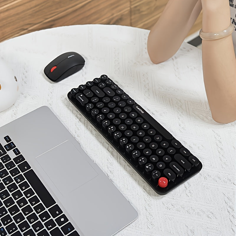 Mofii Chic Wireless Keyboard Mouse Set – Milk Tea - Clickilix