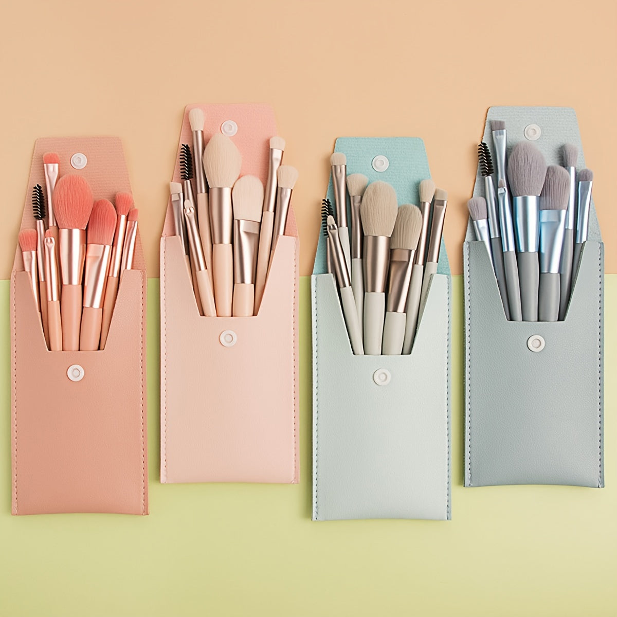 8pcs Soft Makeup Brush Set with Bag