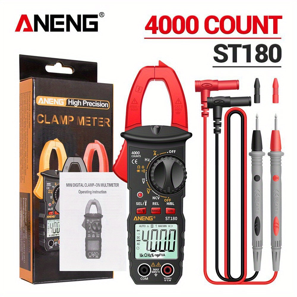 ANENG ST180 Clamp Meter – 4000 Counts AC Multimeter - Clickilix