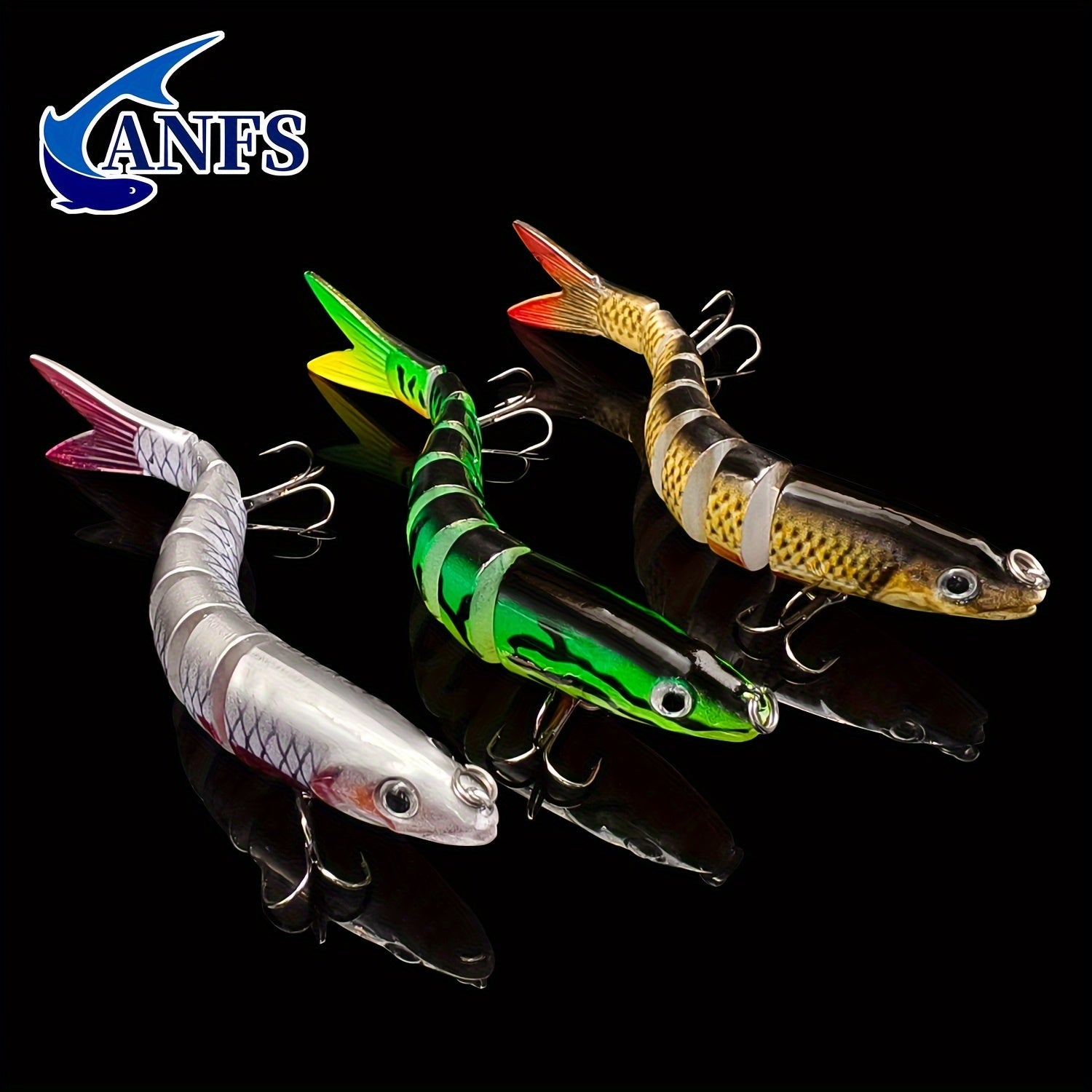 Multi-Jointed Swimbait Crankbait for Bass & Trout - Clickilix