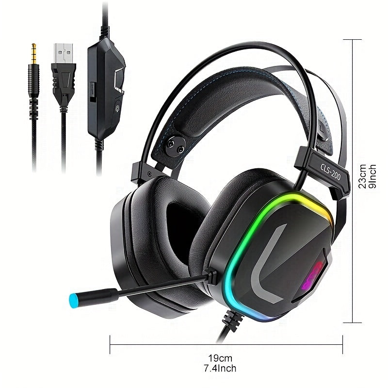 COLUSI CLS-200 RGB Gaming Headset – Surround & Mic - Clickilix