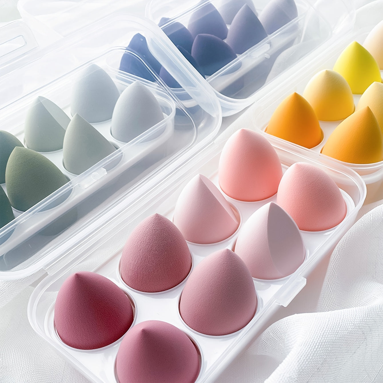 8pcs Colorful Beauty Sponge Set