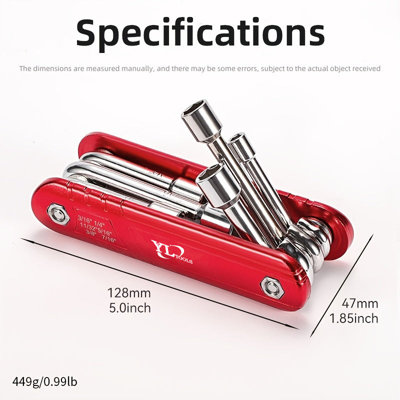 6pcs Mini Folding Hexagon Socket Wrench Set - Clickilix