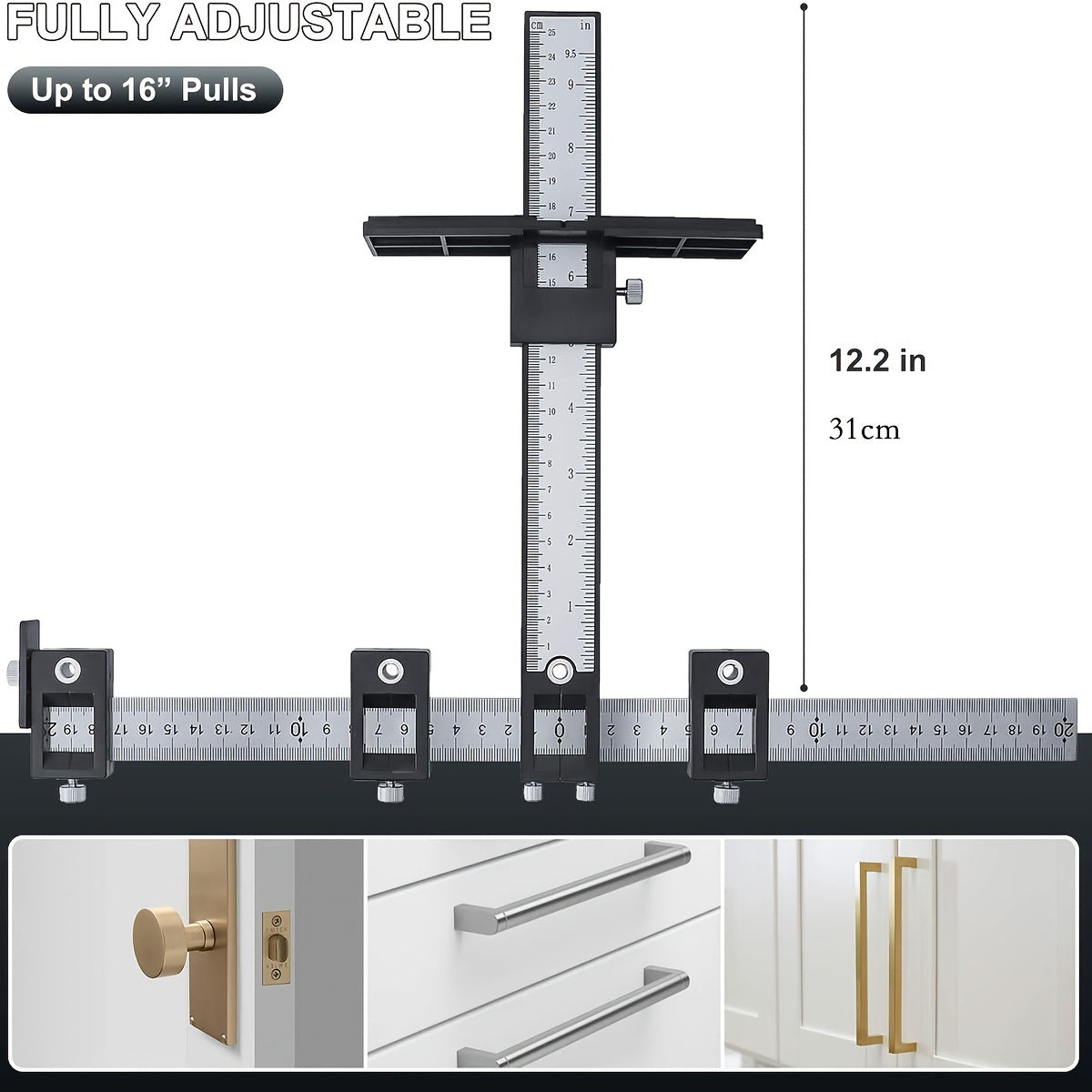 Precision Cabinet Hardware Jig Tool for Easy Drilling - Clickilix