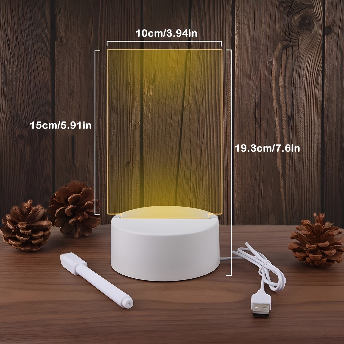 LED Message Night Light – USB Gift with Pen - Clickilix